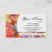 Bunte Visitenkarte (Rückseite)