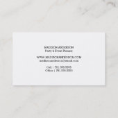 Bunte Visitenkarten des Confetti-| Visitenkarte (Rückseite)