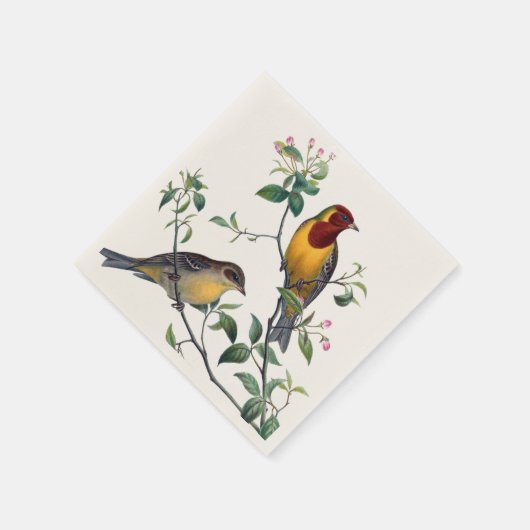 Bunte Vögel Napkins Serviette (Ecke)