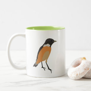 Bunte Vögel Singvogel  Zweifarbige Tasse
