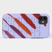 bunte Vogelfedern Case-Mate iPhone Hülle (Rückseite (Horizontal))