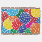 Bunte Volleyball-Collage Decke (Vorderseite)