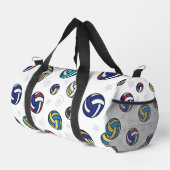Bunte Volleyballs Duffle Bag (Rechte Ecke)