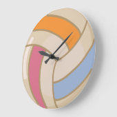 Bunte Volleyballuhr Große Wanduhr (Winkel)