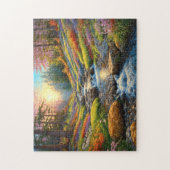 Bunte Waldblumen Kunst Puzzle (Vertikal)