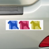 Bunte Waliser-Terrier-Silhouetten Autoaufkleber (Auf Auto)