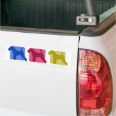 Bunte Waliser-Terrier-Silhouetten Autoaufkleber (Auf Lkw)