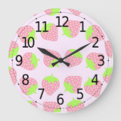 Bunte Wanduhr des Frucht-Erdbeermuster-| (Vorderseite)