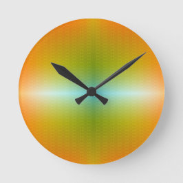 Bunte Wanduhr mit Farbverlaufgesicht 