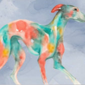 Bunte Wasserfarbe Greyhound-Fine-Art Poster
