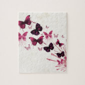 Bunte Wasserfarbe-Schmetterlinge Puzzle (Vertikal)