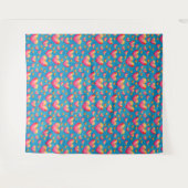 Bunte Wasserfarben-Herzen Wandteppich (Vorderseite (Horizontal))