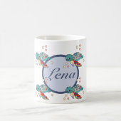 bunte Wasserschildkröte, personalisiert Kaffeetasse (Mittel)