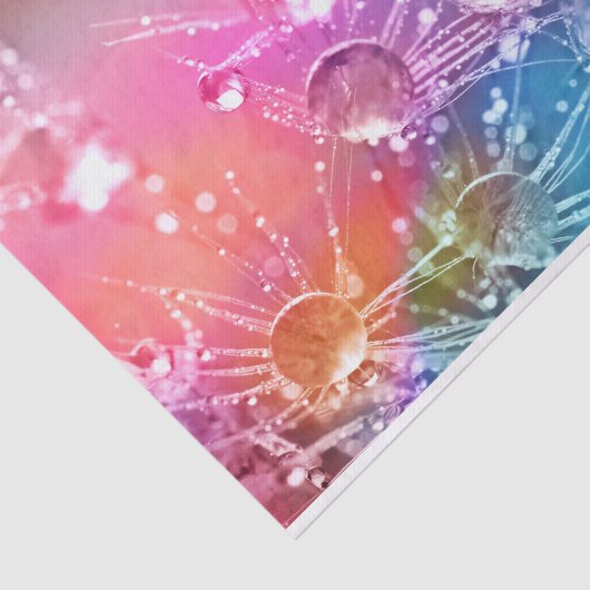 Bunte Wassertropfen Seidenpapier (Ausschnitt)