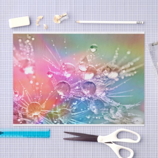 Bunte Wassertropfen Seidenpapier (Handwerk)