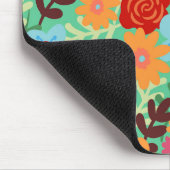 Bunte Watercolor-Blumen verurteilen Blumen Mousepad (Ecke)