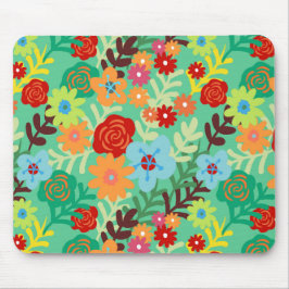 Bunte Watercolor-Blumen verurteilen Blumen Mousepad