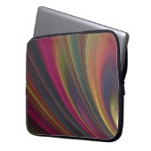 Bunte weiche Sand-Wellen Laptopschutzhülle (Vorderseite Links)