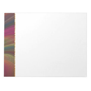 Bunte weiche Sand-Wellen Notizblock