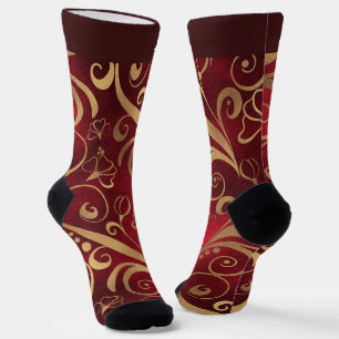 Bunte Weihnachts-Socken mit Namen Socken