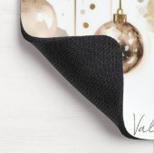 Bunte Weihnachtsbaumchen mit Blume Mousepad (Ecke)