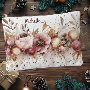 bunte Weihnachtsbäume mit Blume Zubehörtasche