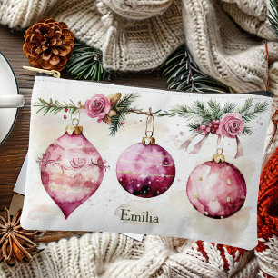 bunte Weihnachtsbäume mit Blume Zubehörtasche
