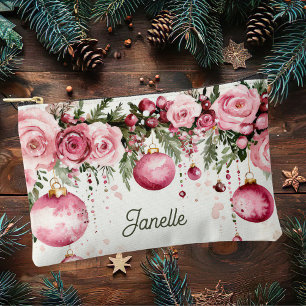 bunte Weihnachtsbäume mit Blume Zubehörtasche