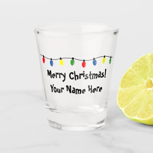 Bunte Weihnachtsbäumlampen aus Glas (Vorderseite)