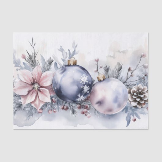 Bunte Weihnachtsbaummöbel und Blume Seidenpapier (Vorderseite)
