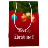 Bunte Weihnachtsdekorationen Mittlere Geschenktüte (Vorderseite)