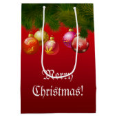 Bunte Weihnachtsdekorationen Mittlere Geschenktüte (Rückseite)