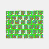 Bunte Weihnachtsfeiertage Fleece Blanket Blume (Vorderseite (Horizontal))