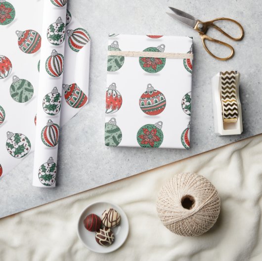 Bunte Weihnachtsfeiertage Geschenkpapier (Kunsthandwerk)