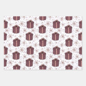 Bunte Weihnachtsfeiertage Geschenkpapier Set (Vorderseite 2)