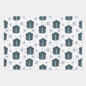 Bunte Weihnachtsfeiertage Geschenkpapier Set (Vorderseite)