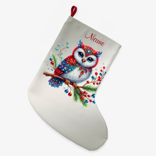 Bunte Weihnachtsfeiertage Strumpf Großer Weihnachtsstrumpf (Vorderansicht (hängend))