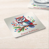 Bunte Weihnachtsfeiertage Untersetzer (angewinkelt)