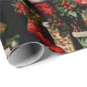 Bunte Weihnachtsfeiertage Weihnachtsfeiertage Strü Geschenkpapier (Rolleneckpunkt)