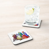 Bunte WeihnachtsGeburt Christis-Szene Untersetzer (Rechte Seite)