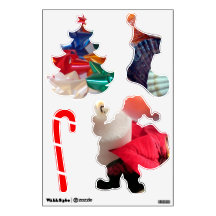 Bunte Weihnachtsmauer