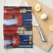 Bunte Weihnachtsnussknacker Küchentuch (Viertel Falte)