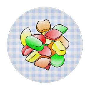 Bunte Wein-Gummis Schneidebrett