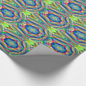 Bunte Wellen Geschenkpapier (Ecke)