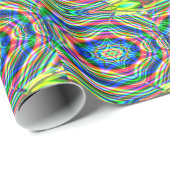 Bunte Wellen Geschenkpapier (Rolleneckpunkt)