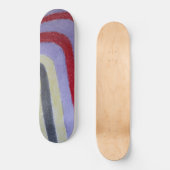 Bunte Wellen Skateboard (Vorderseite)