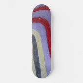 Bunte Wellen Skateboard (Vorderseite)