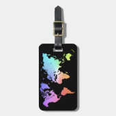 Bunte Welt Gepäckanhänger (Vorderseite vertikal)