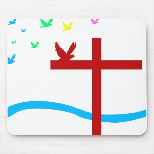 Bunte Weltauflage Mousepad (Vorne)