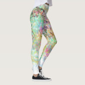 Bunte Weltkarten-Leggings Leggings (Rechts)